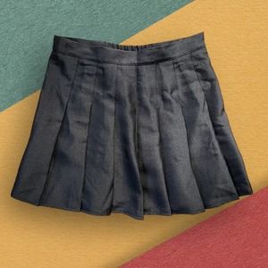 Johnny Pleated Skirt Attached Shorts Black High Waist‎ sz XXL tennis skort